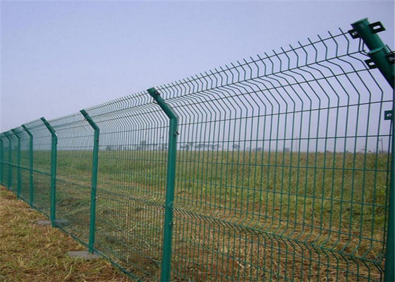 Powder Coated Steel 2.4m Welded Wire Rolled Fencing Privacy Building With Post