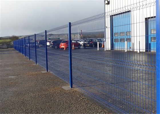 Green Coated Galvanized Welded Wire Fencing 2.5m Length Security Bending