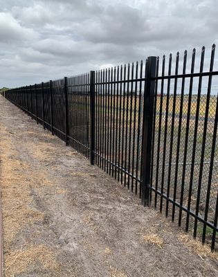 6ft x 8ft Wrought Iron Garden Fence Ornamental  Iron Fence Steel Fence