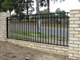 H7ft Residential Steel Fence Panels , Non Corrosive Steel Picket Fencing