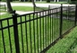 Matting Black Powder Coated Steel Fence 6ft 7ft 8ft custom made