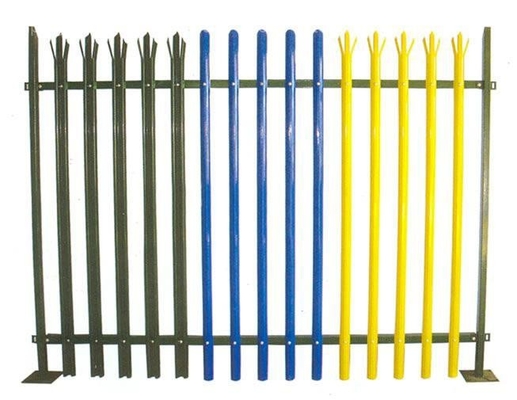 Anti Climbing 10ft Height Steel Palisade Fencing For Backyard Privacy