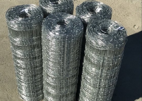 Farm 330ft Length Roll Galvanized Steel Wire Metal Pasture Fencing 6ft