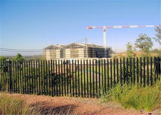 Galvanized 2.75 Width Steel Palisade Fencing W Section Security