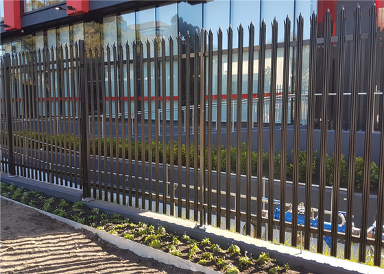 Galvanized 2.75 Width Steel Palisade Fencing W Section Security